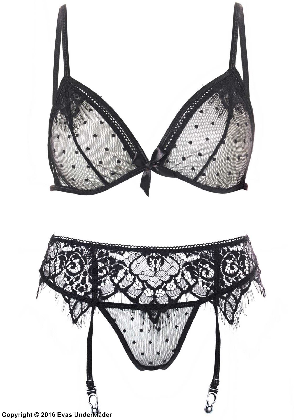 3-teiliges Dessous-Set